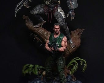 Predator and Dutch Diorama - Fan art - 3D printing