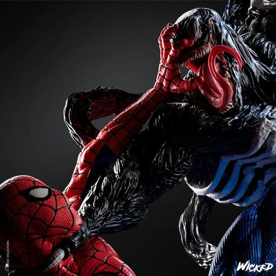 Spiderman and Venom Diorama Fan Art - Superheroes - 3D Printing - Etsy