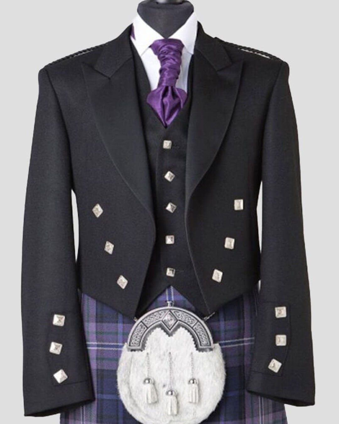 Tartanista - Veste Et Veston Prince Charlie Pour Kilt Traditionnel Écossais