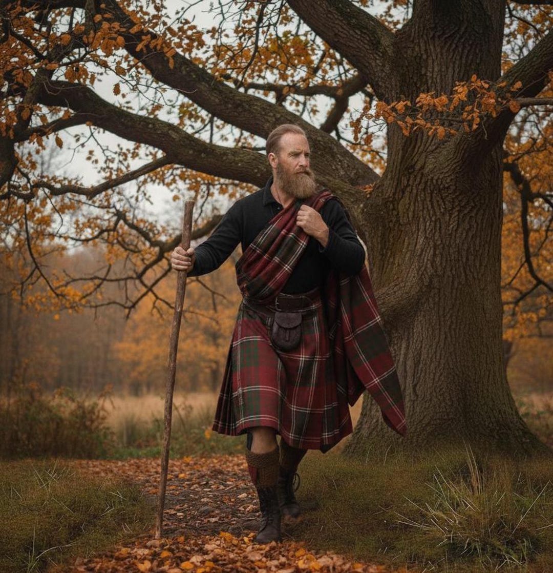 Kilt Scozzese Uomo Tartan – Gonna A Pieghe Vintage Con Cintura Regolabile, Perfetto Per Feste E Cerimonie - 4