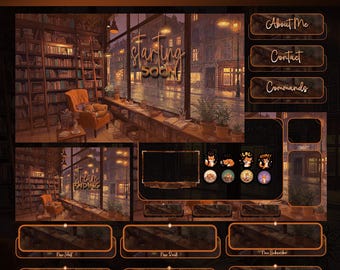 Sleeping  Fox Animated Stream Package: For Twitch Overlay, YouTube, Kick | Fox Overlays