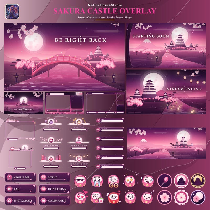 Sakura Castle - Etsy
