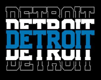 Detroit  PNG SVG | City of Detroit PNG Svg | Football Baseball Basketball Svg | Game Day | University Svg | Cut File | Digital Download