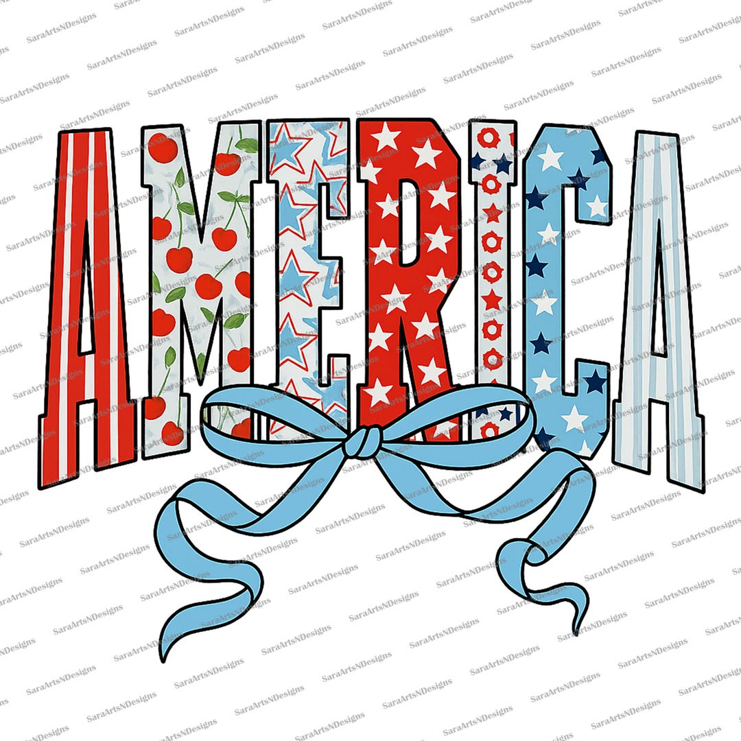 Coquette 4th of July PNG | Patriotic 4th of July PNG | Retro America ...