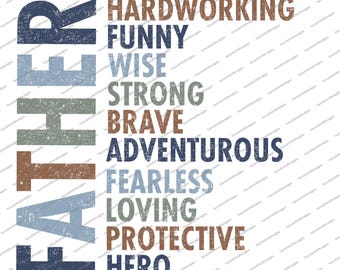 Father PNG SVG | Best Dad Ever | Funny Dad Quotes | Retro Father's Day PNG Svg| Dad Shirt Gift Idea | Sublimation Design | Digital Download