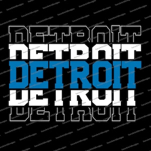 Detroit  PNG SVG | City of Detroit PNG Svg | Football Baseball Basketball Svg | Game Day | University Svg | Cut File | Digital Download