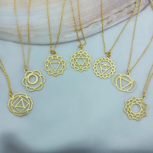 Sterling Silver 7 Chakra Necklace: Handmade Yoga Jewelry