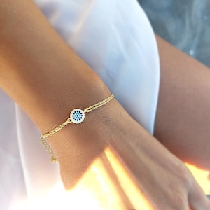 Bransoletka ze srebra próby 925k Evil Eye, Bransoletka ze srebra próby 925 ...