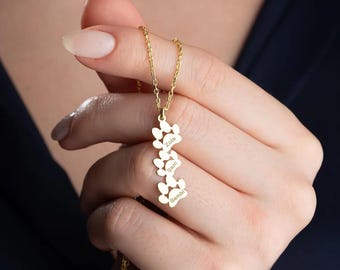 Personalized Paw Print Necklace: Sterling Silver Pet Memorial Gift