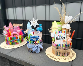 school cake, school cone, school cone cake, themed cake, personalized gift for starting school