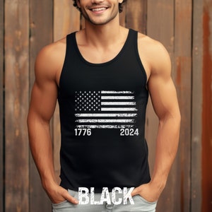American Distressed Flag Tank Top, 4th of July Tank Top, USA Flag Tank Top, Usa Distressed Flag, Gift for Dad, Gift for 4th of July,