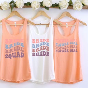 Bride Tanktop, Bride Squad, Bridal Gift, Wedding Gifts for Couples, Bridal Babes, Bachelorette Party Bridal Racerback, Wife racerback Tank