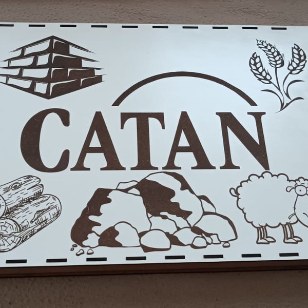 Catan Board game Box laser cut