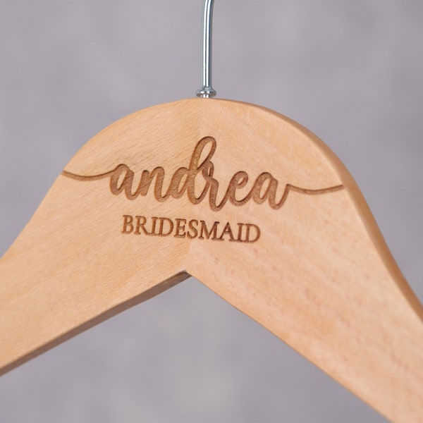 Personalized Bridesmaid Hangers, Wedding Hangers, Bridesmaid Gifts, Bride Hanger, Bridal Hanger for Wedding Dress, Custom Hanger, Hanger