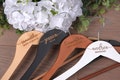 Personalized Bridesmaid Hangers, Wooden Engraved Hanger, Wedding Hanger for Bridesmaids, Wedding Dress Hanger, Custom Bridal Hanger