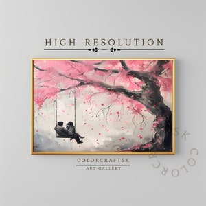 Valentinstag druckbare Kunst, romantische Malerei, Wohnkultur, sofortiger Download, digitaler Download, druckbare Kunst