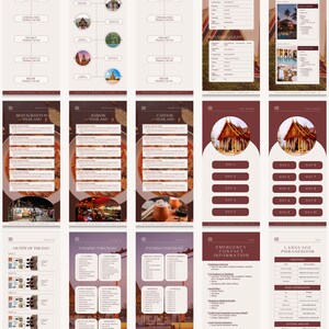 Editable Travel Itinerary Template, Instant Download, Thailand Daily ...