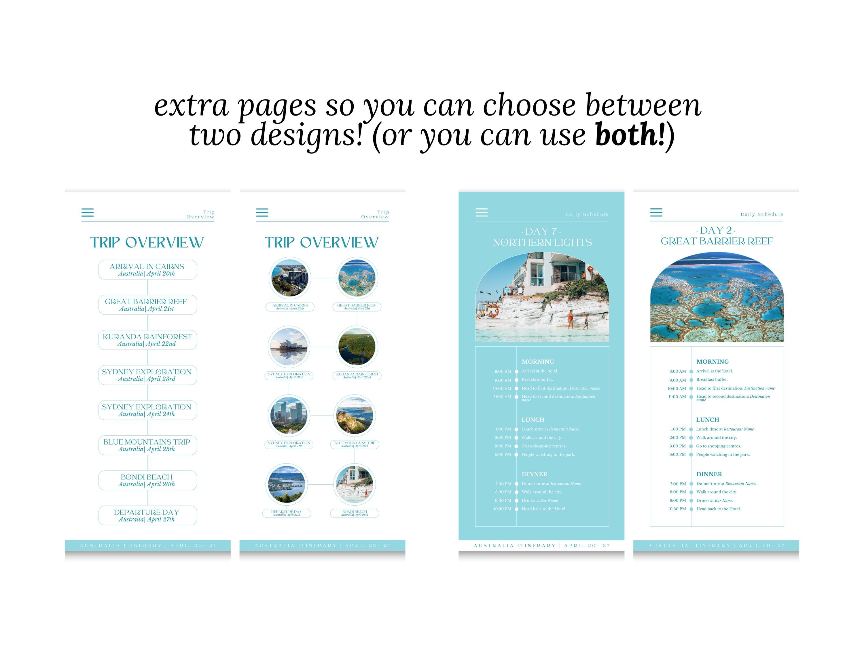 Itinerary Builder Template