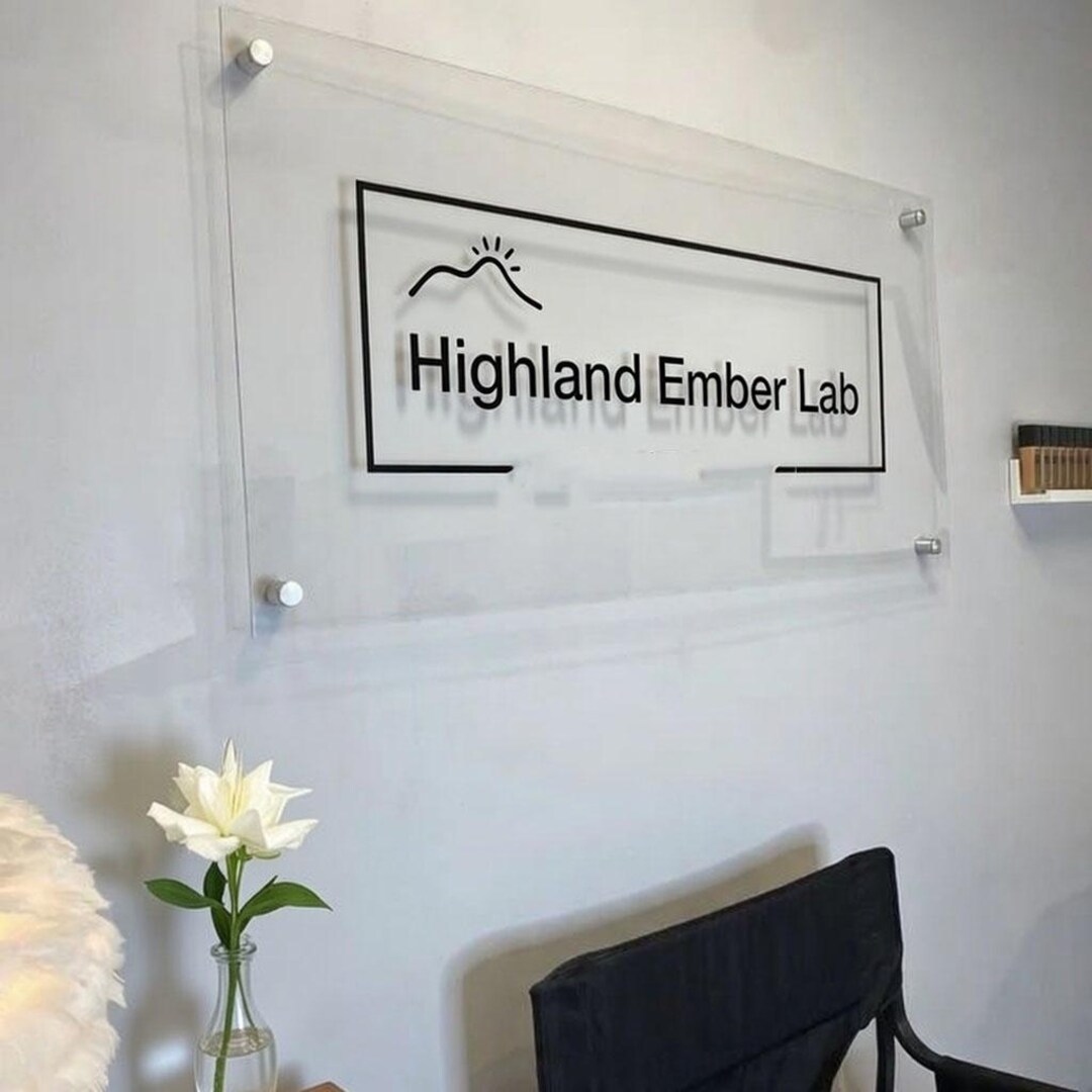 Custom Acrylic Business Sign | Office Door Sign | Wall Decor | Welcome ...