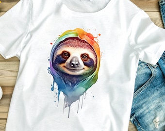 Sloth SVG, Cute Sloth SVG, Sloth Design SVG, Sloth T-shirt svg, Sloth Clipart, Sloth Decor, Silhouette, Cut File For Cricut, Commercial Use
