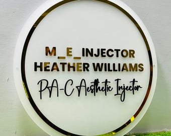 Custom Acrylic Business Logo Sign: 3D Modern Signage