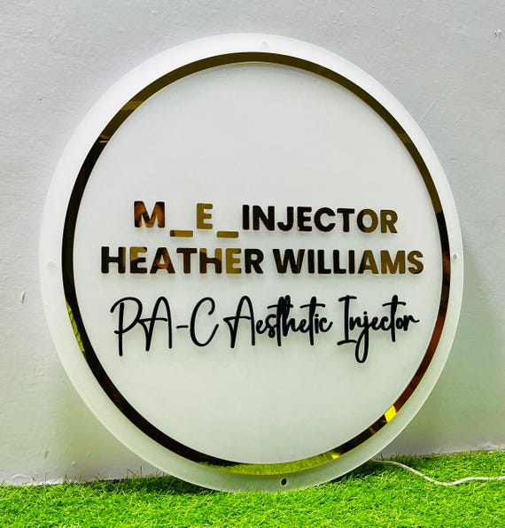 Custom Acrylic Business Logo Sign: 3D Modern Signage