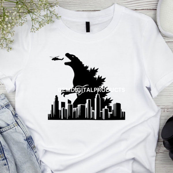 Godzilla Svg, Godzilla Figure, Godzilla T Shirt, Silhouette Svg, Godzilla Painting, Gorilla Svg, Godzilla Cut File Godzilla Shirt Cricut Svg