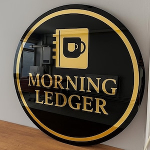 Custom Acrylic Logo Sign, Business Logo Sign, Custom Logo Sign, Round Acrylic Sign, Acrylic Business Sign, Personalized Sign, Wall Decor