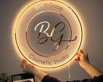 3D Custom Acrylic Business Sign, Business Logo Sign, Custom Logo Sign, Acrylic Backlit Sign, Acrylic Signage