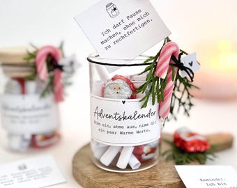 Printable Advent Calendar to Go | DIY Gift in a Jar | PDF Digital Download | Self-Care
