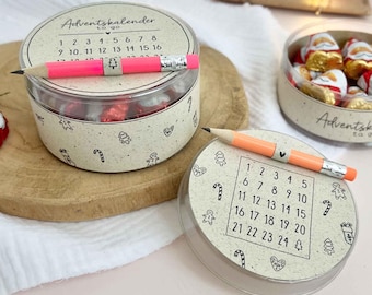 Printable Advent Calendar to Go Template – DIY Band for Crafting | Christmas Gift for Colleagues, Friends & Family | Printable English