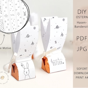 イースターの印刷可能な「バニーバンド」 | イースターギフト | イースターギフトのアイデア | 印刷可能