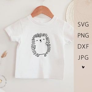 Fichier traceur hérisson SVG | Animaux de la forêt hérisson | Cadeau naissance
