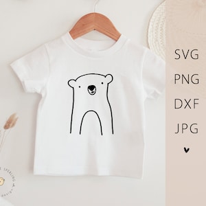 Fichier traceur Ours SVG DXF PNG | Animaux de la forêt d'ours