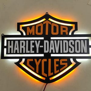Harley Davidson Neon - Etsy