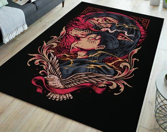 Anime rug, manga rug, japan rug, japanese rug, teen room rug, anime carpet, anime gift, gift for otaku, gift for her, gift for him