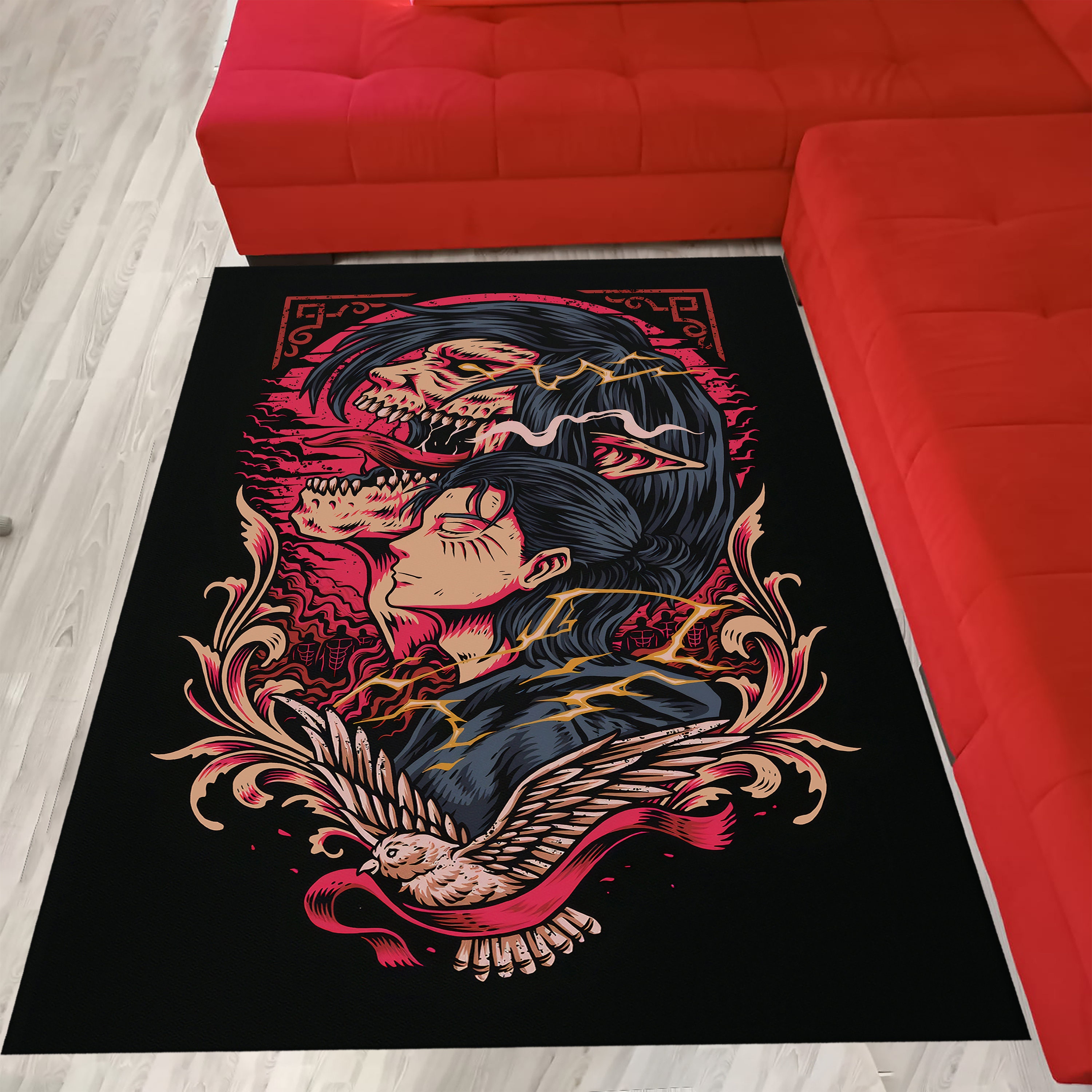 Anime Rug, Manga Rug, Japan Rug, Japanese Rug, Teen Room Rug, Anime ...