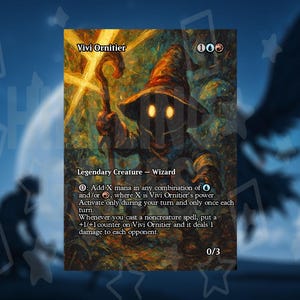 Vivi Ornitier - Full Borderless Custom Art MTG Proxy FINAL FANTASY