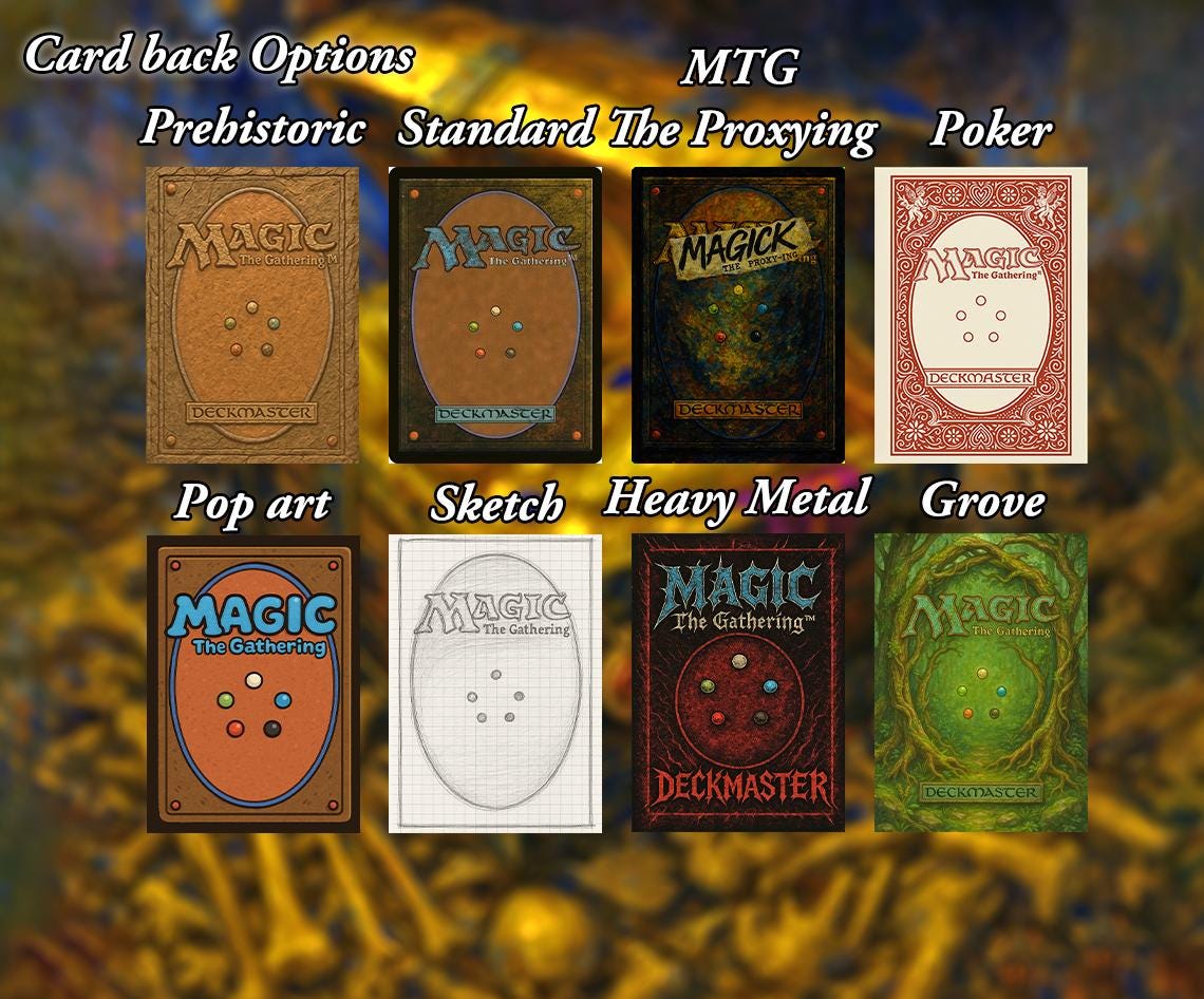 mtg card back art Ultra PRO - Magic: The Gathering Classic Card Protector (100 Ct.) I will respond quickly and do everything I can to make your ordering experience as positive as possible Custom card back : r/mpcproxies