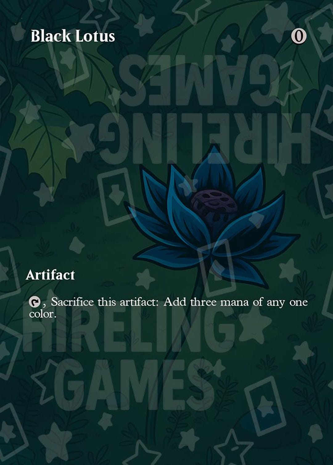 Black Lotus - Stylized Full Borderless Custom Art EDH Proxy - Etsy