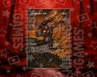 Yawgmoth&#39;s Will - Retro Full Borderless Custom Art MTG Proxy