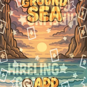 Unterirdisches Meer - Dual Land Chibi Pop Art Full Custom Borderless Art MTG Proxy