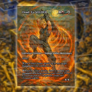 元兵士のクッド - ボーダーレスカスタムアート MTG プロキシ ファイナルファンタジー