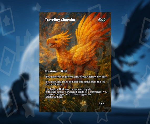 Traveling Chocobo - Full Borderless Custom Art EDH Proxy FF - Etsy
