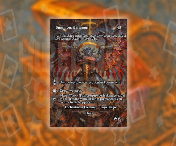 mtg bahamut card Summon: Bahamut | Final Fantasy Foil