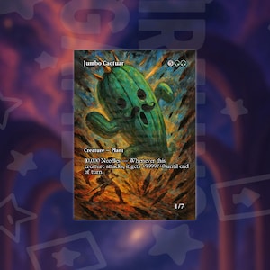 ジャンボサボテンダー - フルボーダーレスカスタムアート MTG プロキシ ファイナルファンタジー