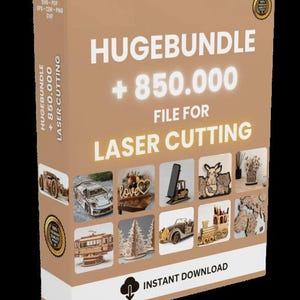 MEGA BUNDLE LASER 2025 850.000 Gravurprojekte für Diodenlaser, CO2-Laser, Faserlaser