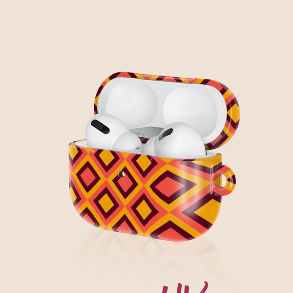 Geometric Diamond Case for AirPods® | Groovy 70's Collection