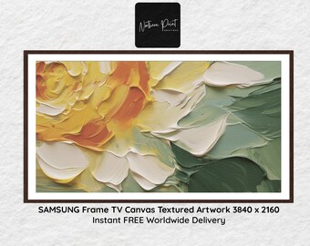 Samsung Frame TV Art | Abstract Floral Art| DIGITAL TV Artwork Download | Instant Artwork Download | Ultra High Resolution | 4K