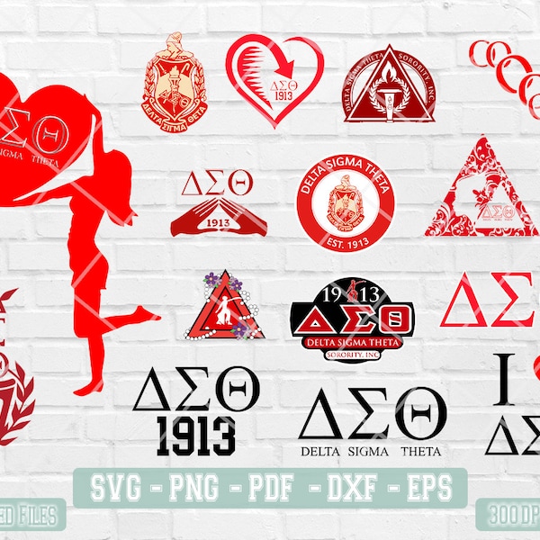 Delta Sigma Theta Svg, 15 Design Bundle , Delta Sigma Theta sign, Layered Files, Delta Sigma SVG, (pdf, svg, dfx, eps, png) Instant Download